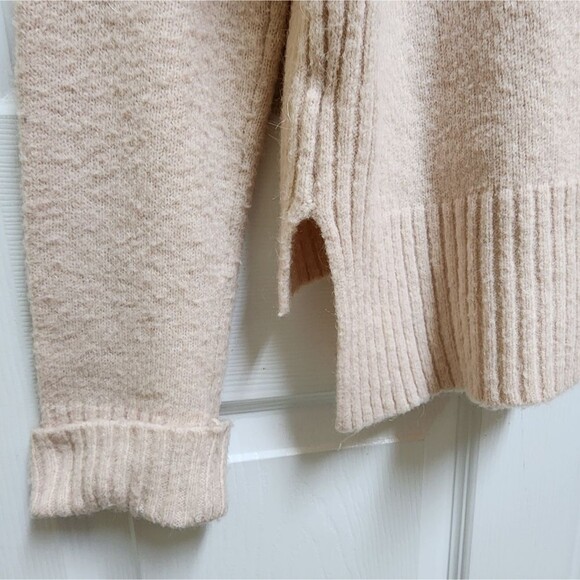 Shrinking Violet Sweater Womens L Pink Alpaca Blend Long Sleeve Crew Soft Boho - Picture 9 of 13